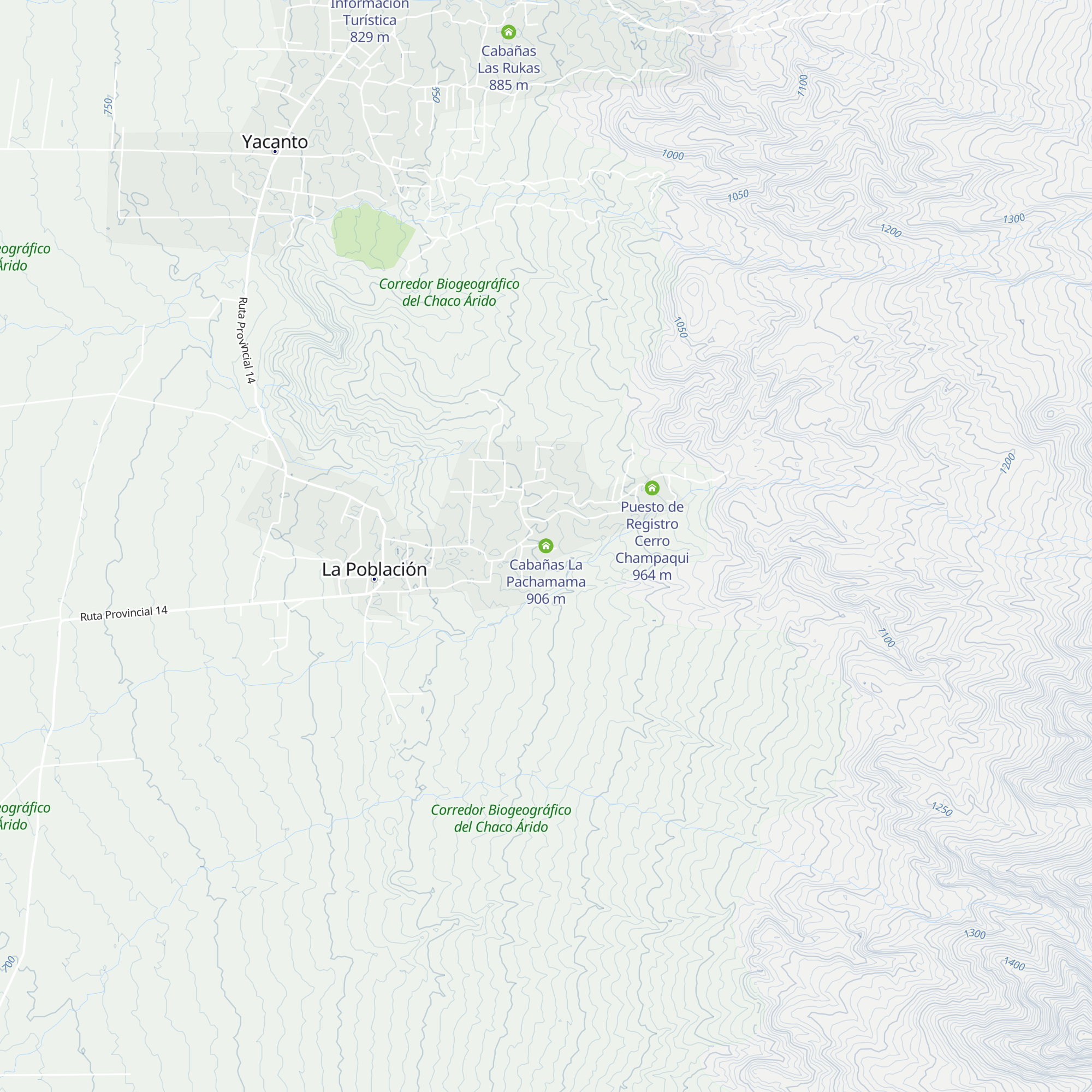 Cabañas La Pachamama map