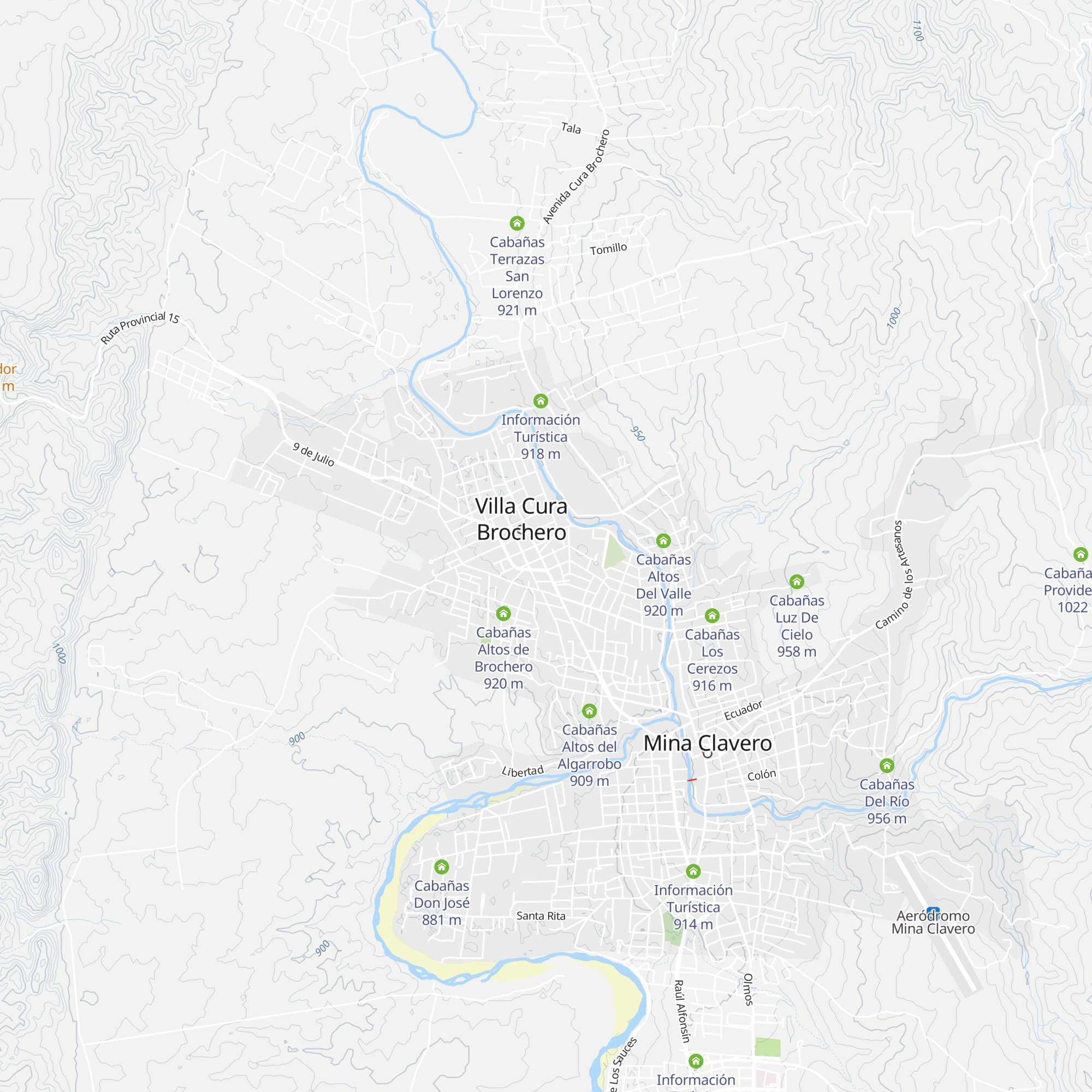 Cabañas Ayasan map