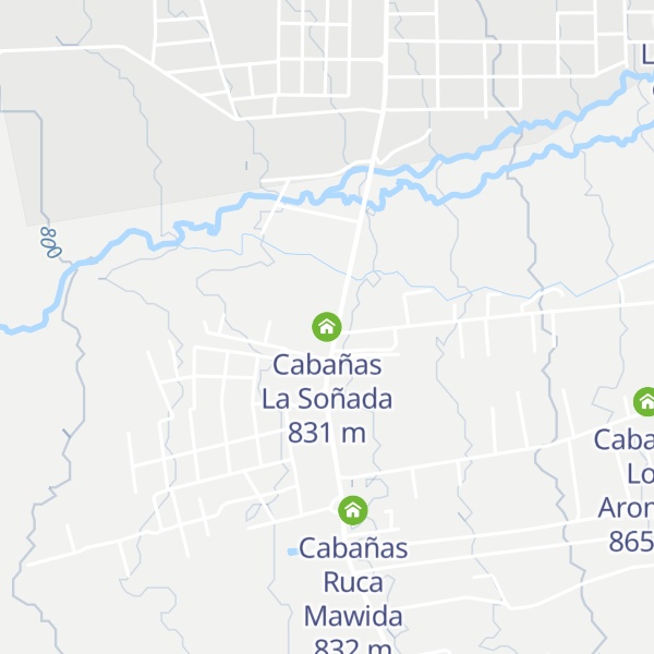 Map of Cabañas La Soñada