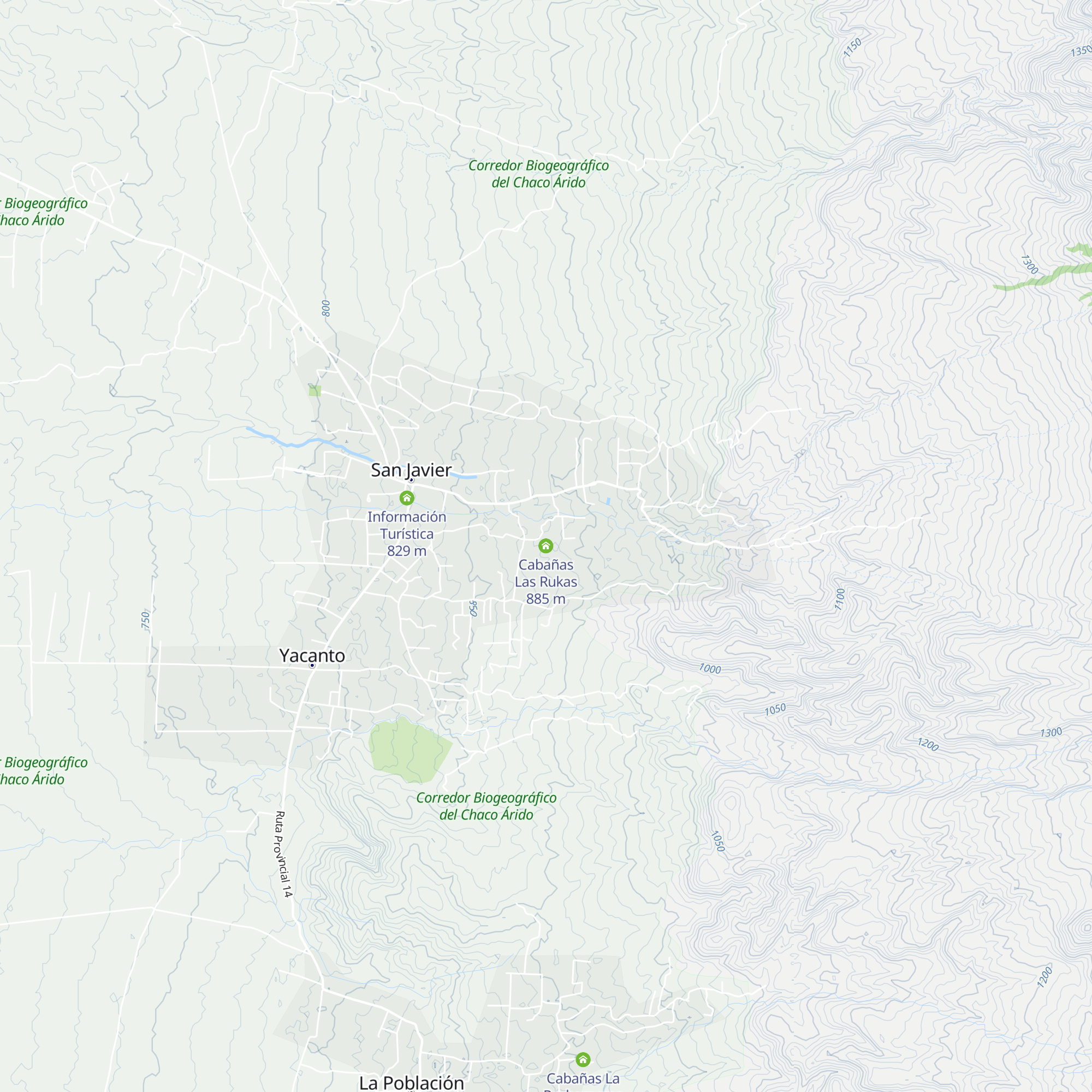 Cabañas Las Rukas map