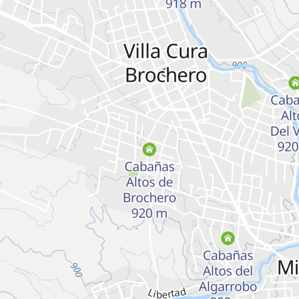 Map of Cabañas Altos de Brochero