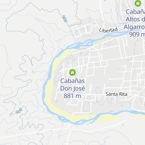 Map of Cabañas Don José