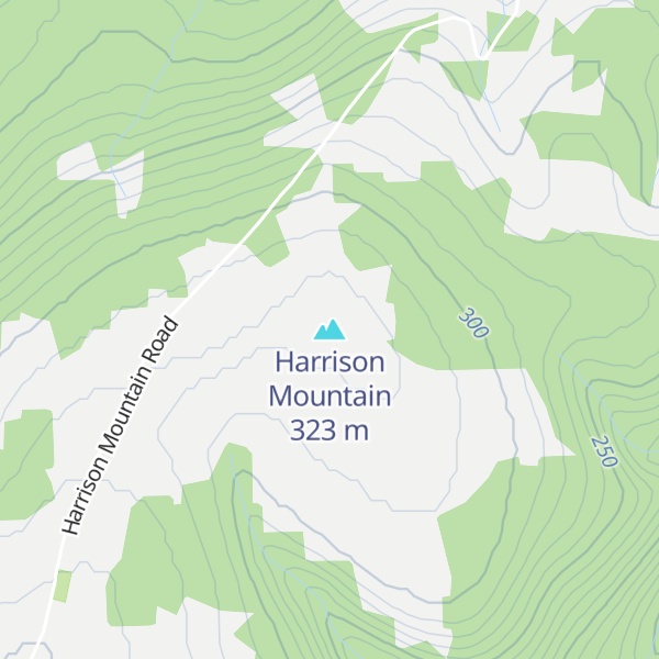 Map of Harrison Mountain