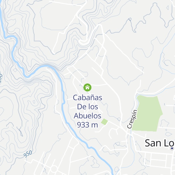 Map of Cabañas De los Abuelos