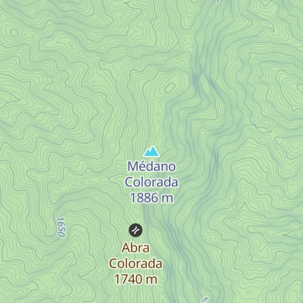Map of Médano Colorada