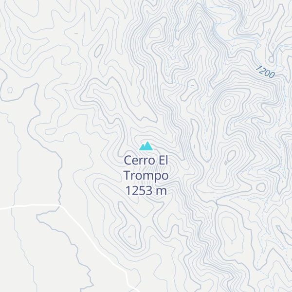 Map of Cerro El Trompo