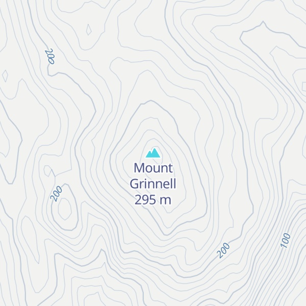 Map of Mount Grinnell