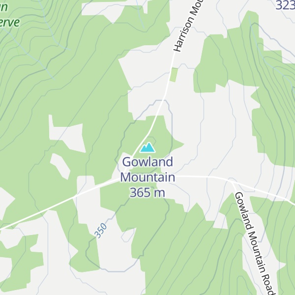 Map of Gowland Mountain
