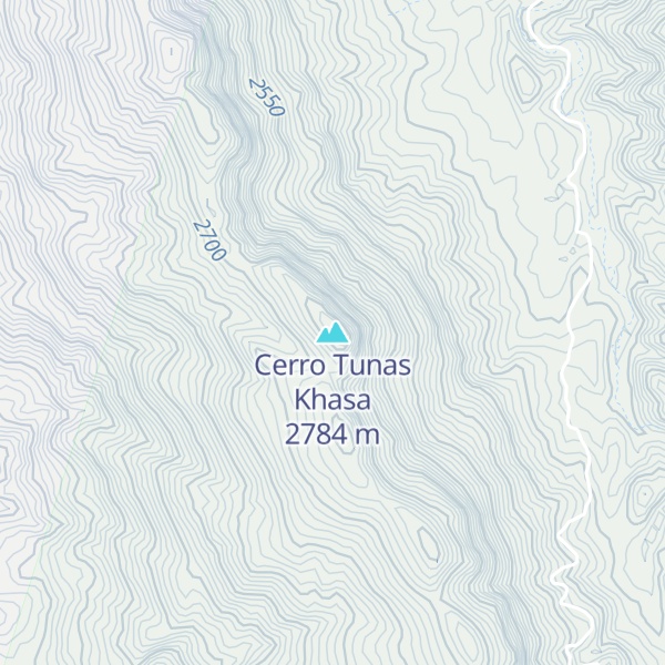 Map of Cerro Tunas Khasa