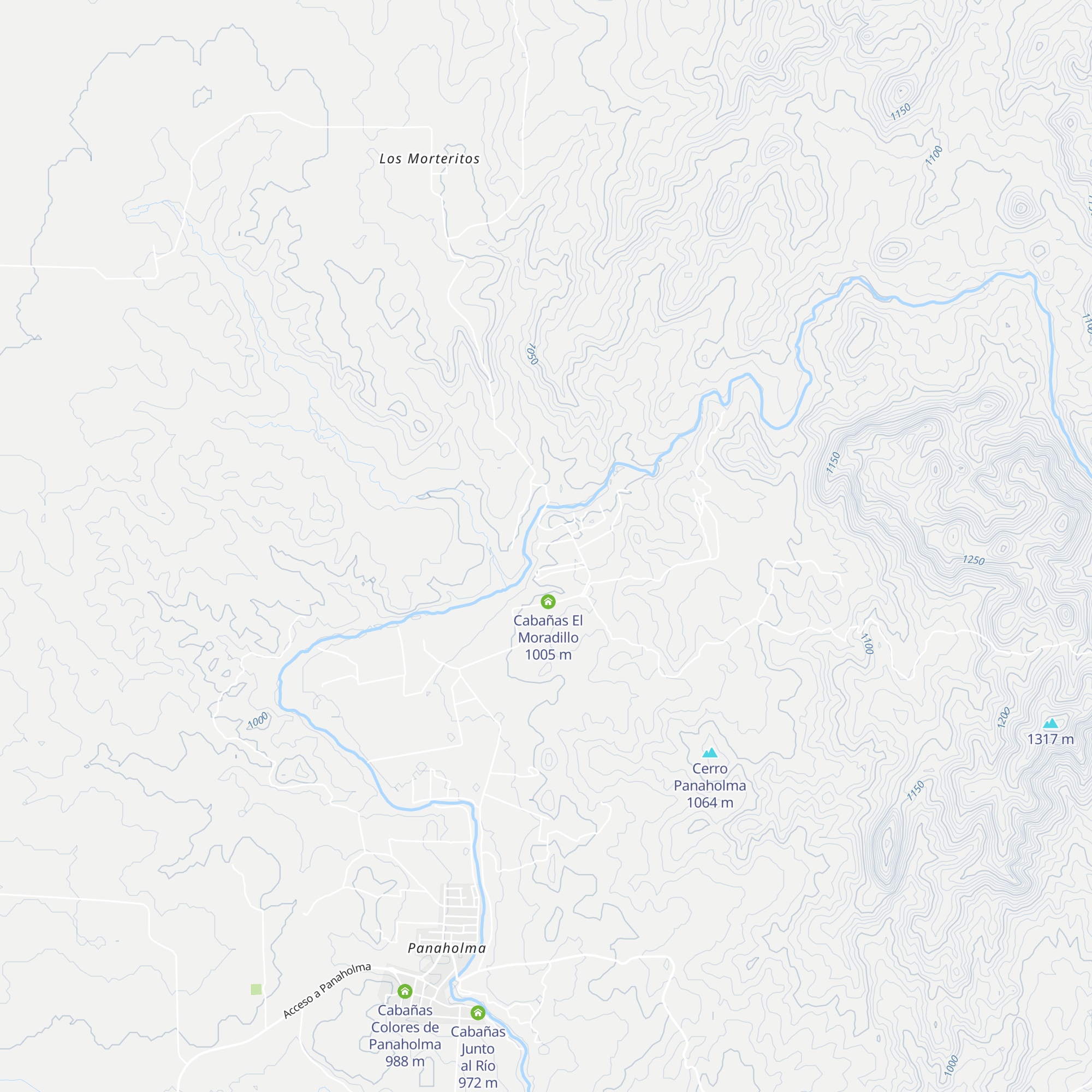Cabañas 2º Vado map