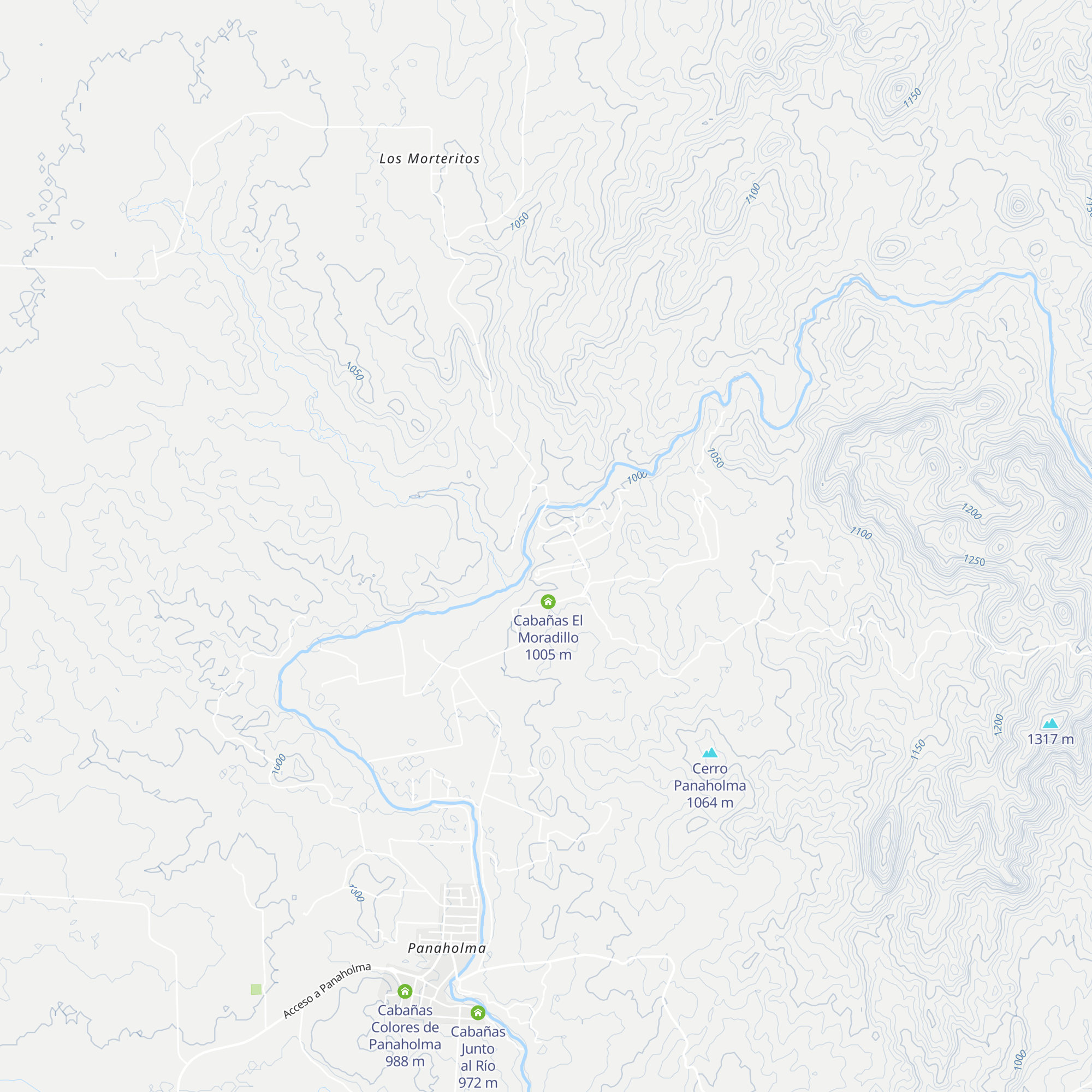 Cabañas 2º Vado map