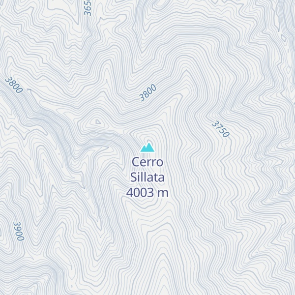 Map of Cerro Sillata