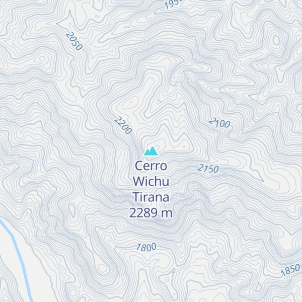 Map of Cerro Wichu Tirana