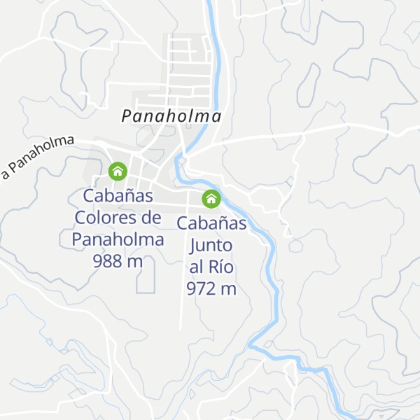 Map of Cabañas Sierras Encantadas