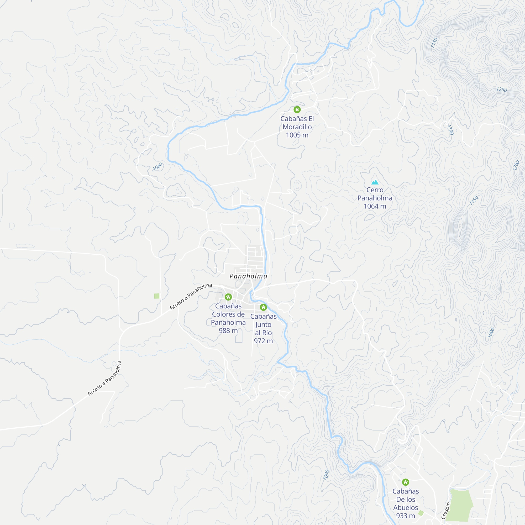 Cabañas Sutiyay map