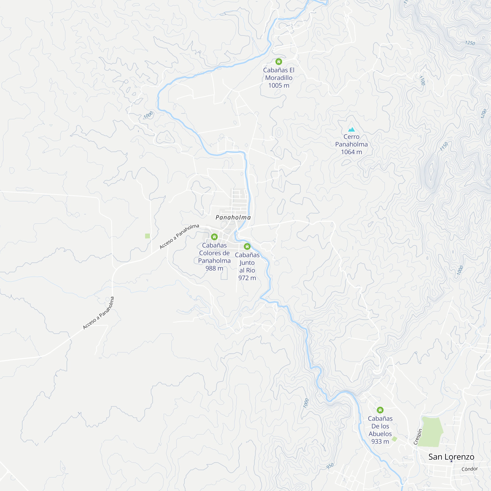 Cabañas Las Hermanas map