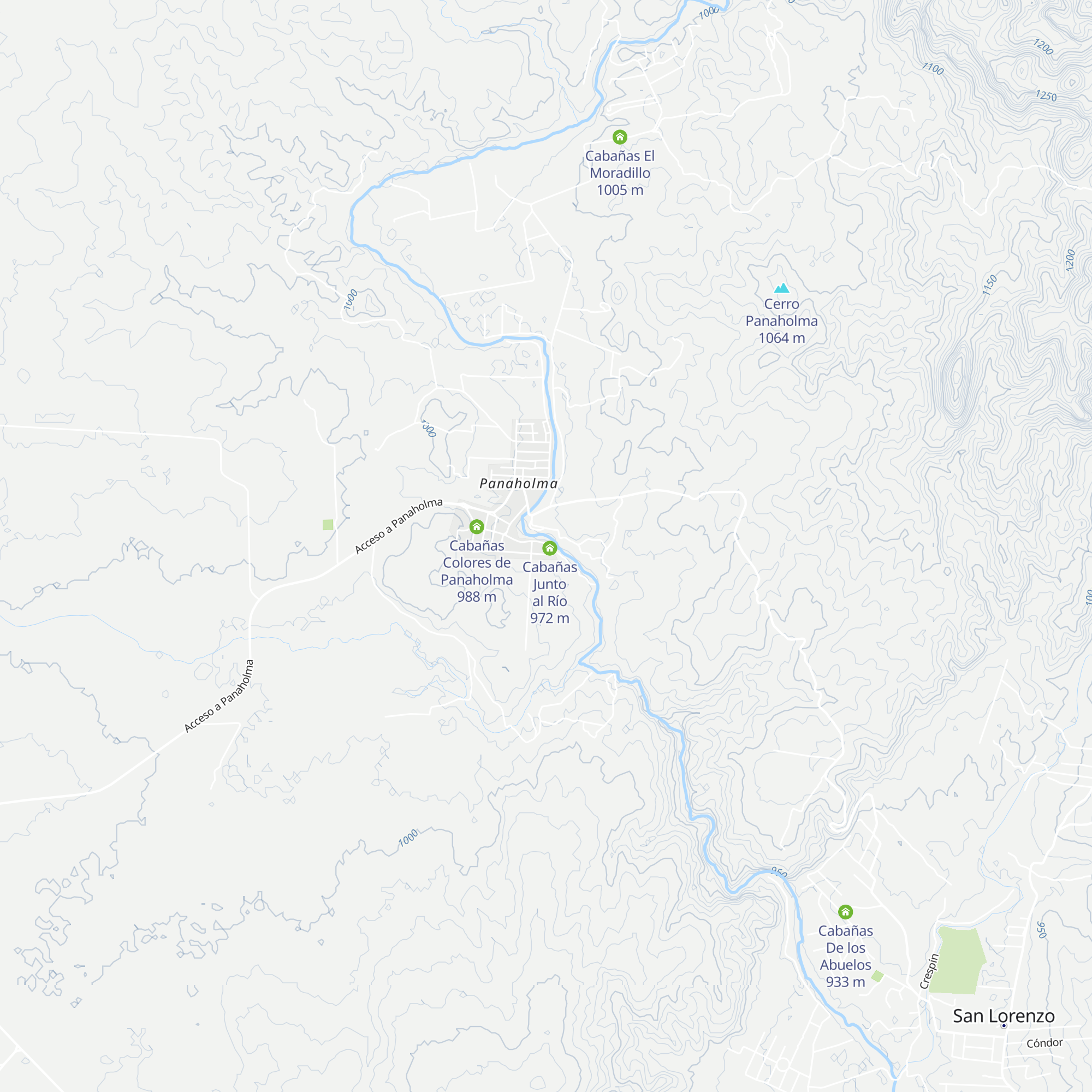 Cabañas Las Hermanas map