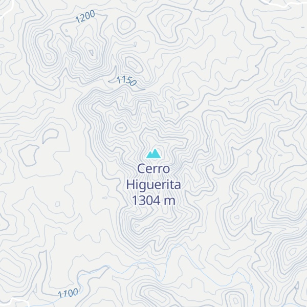 Map of Cerro Higuerita