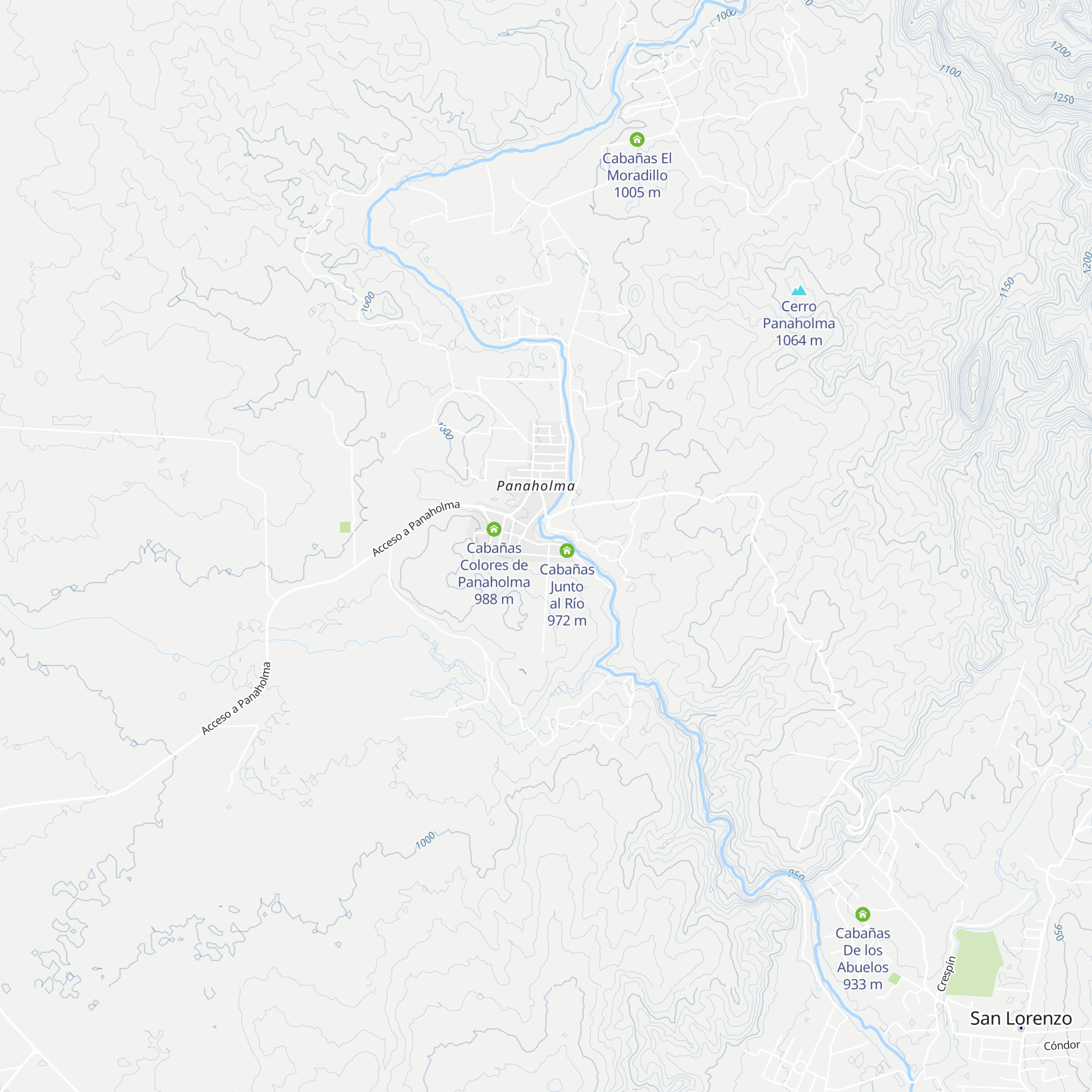 Cabañas Guathemoc map