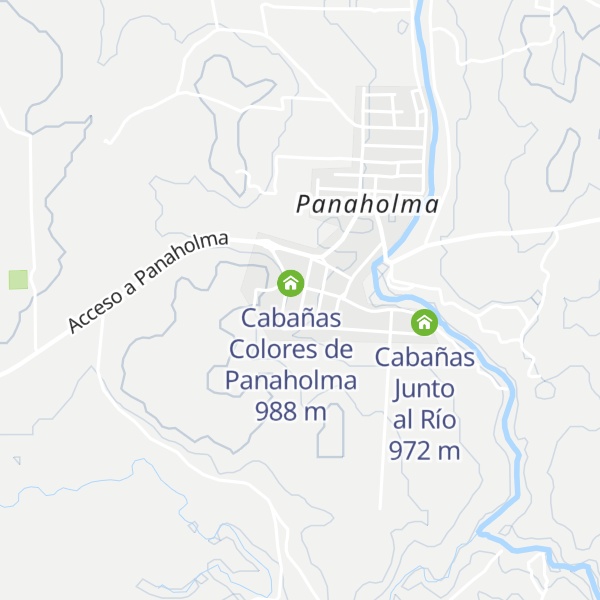 Map of Cabañas Terraza de Panaholma