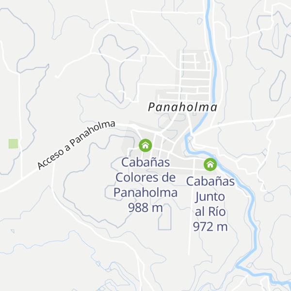 Map of Cabañas Colores de Panaholma