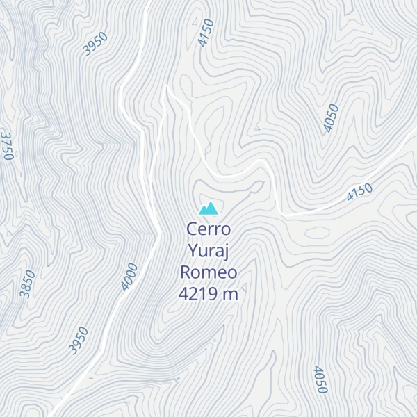 Map of Cerro Yuraj Romeo