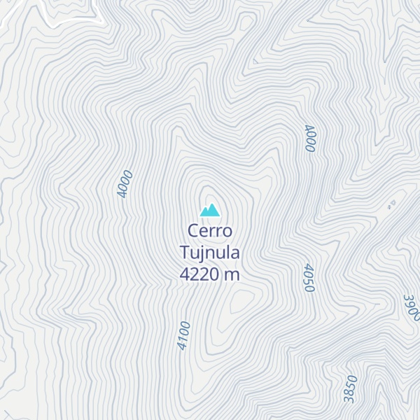Map of Cerro Tujnula