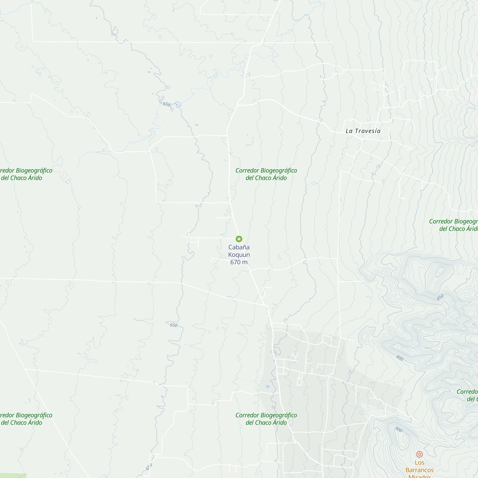 Cabaña Koquun map
