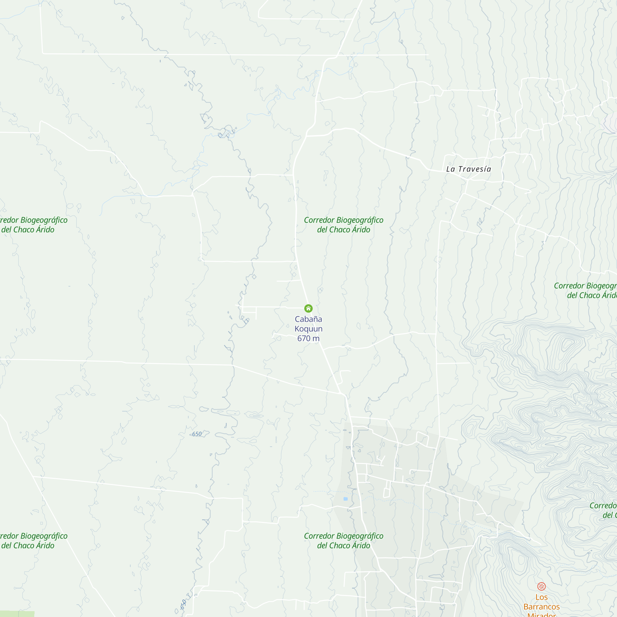 Cabaña Koquun map