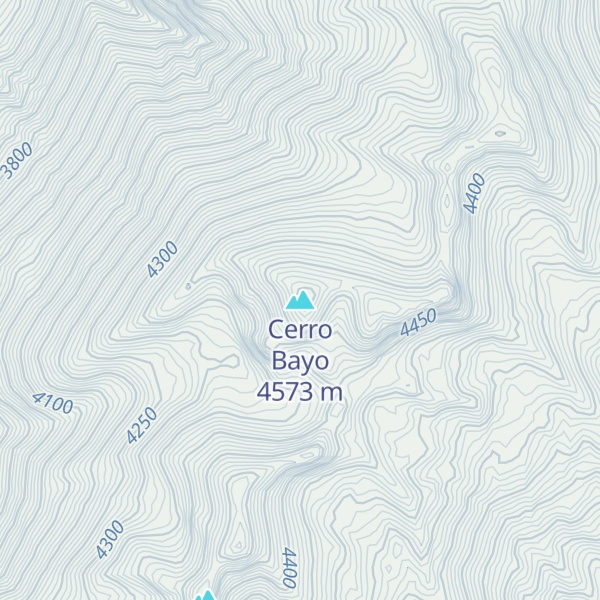 Map of Cerro Bayo