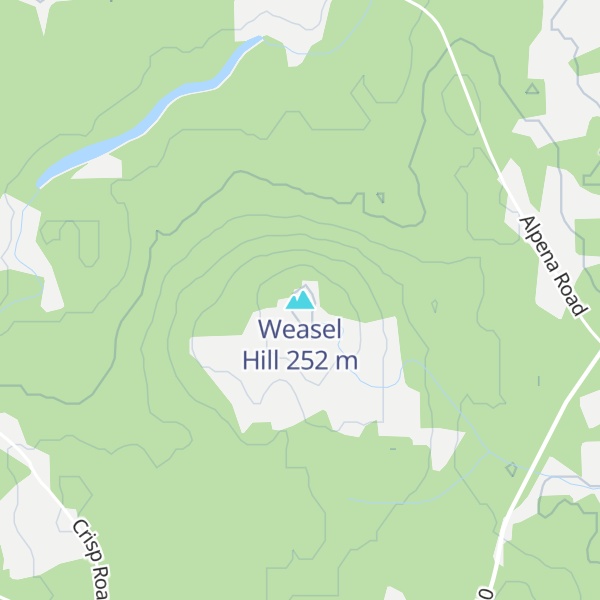 Map of Weasel Hill
