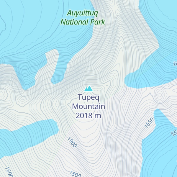 Map of Tupeq Mountain