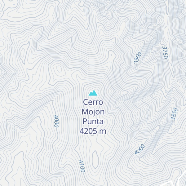 Map of Cerro Mojon Punta