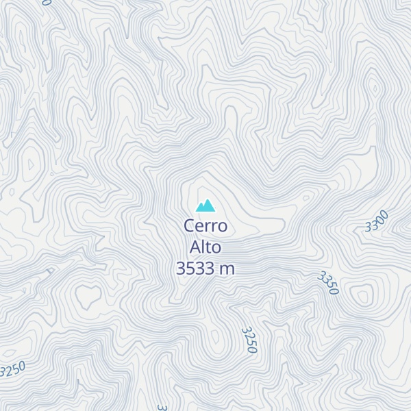 Map of Cerro Alto