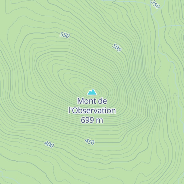 Map of Mont de l'Observation
