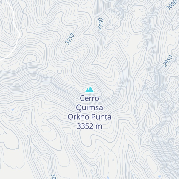 Map of Cerro Quimsa Orkho Punta