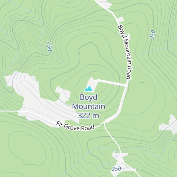 Map of Boyd Mountain