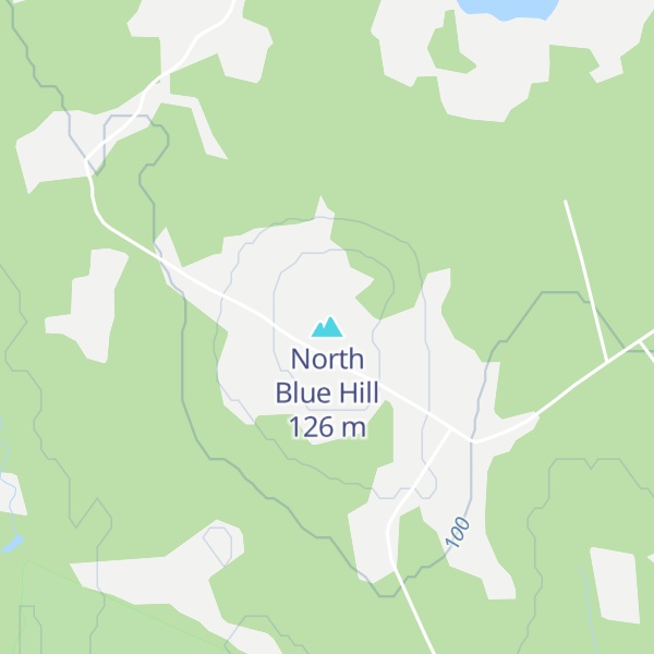 Map of North Blue Hill