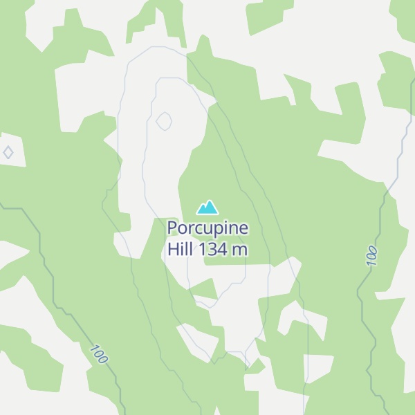 Map of Porcupine Hill