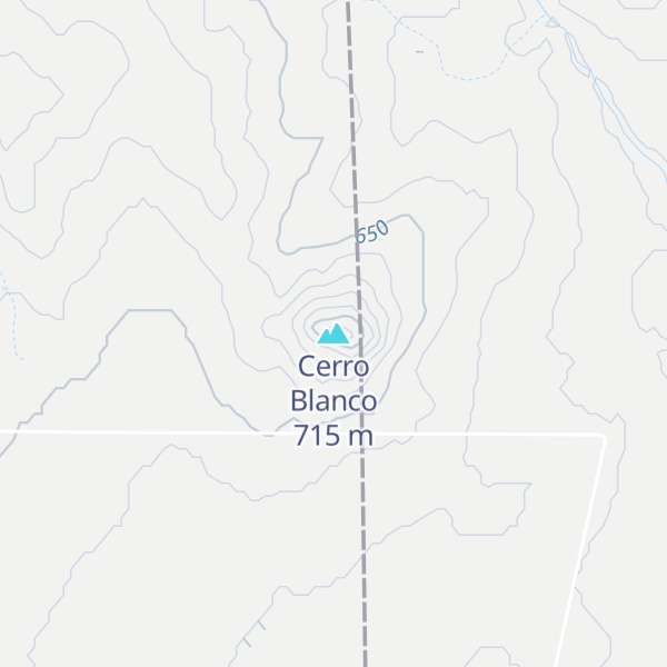 Map of Cerro Blanco
