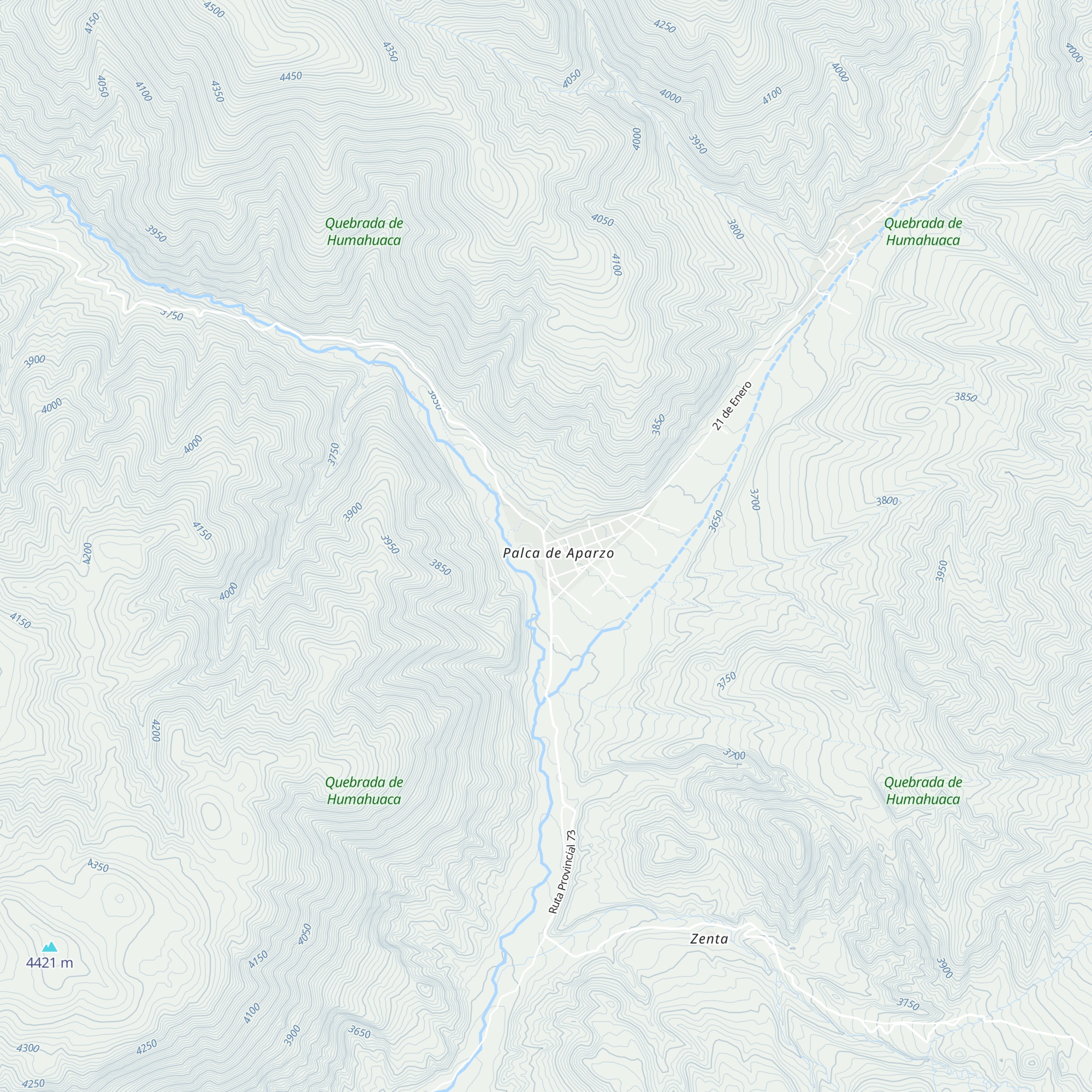 Palca de Aparzo map