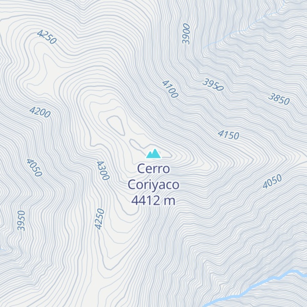 Map of Cerro Coriyaco