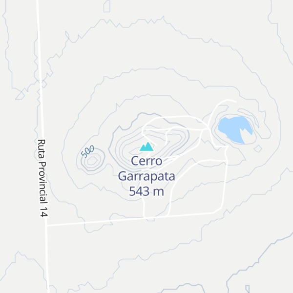 Map of Cerro Garrapata