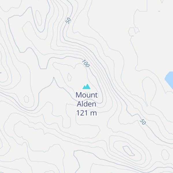 Map of Mount Alden