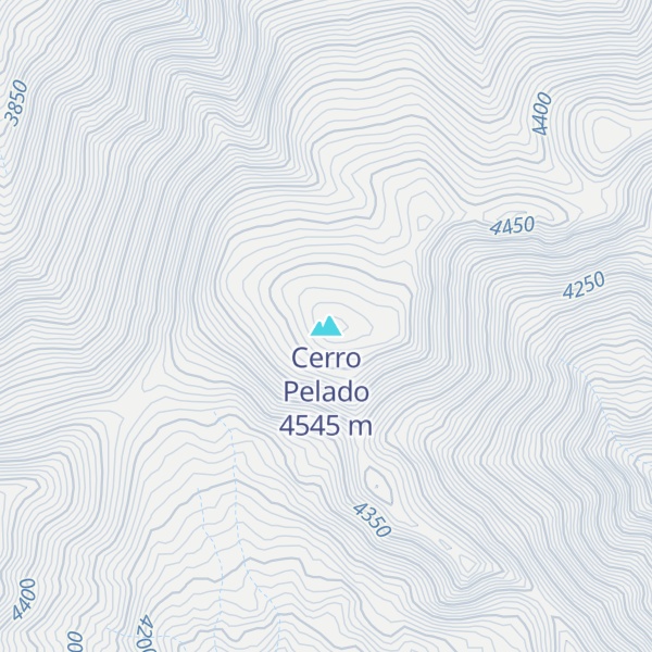 Map of Cerro Pelado