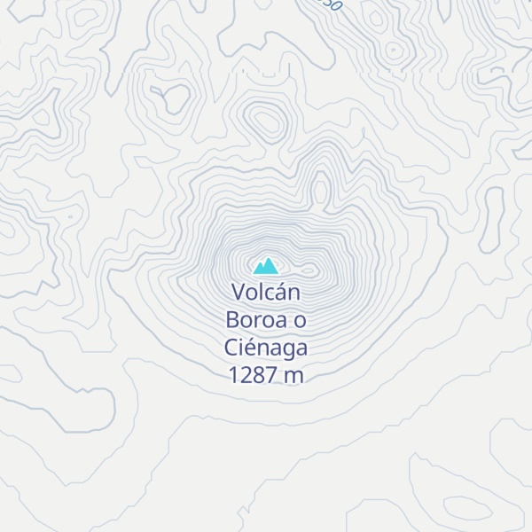 Map of Volcán Boroa o Ciénaga