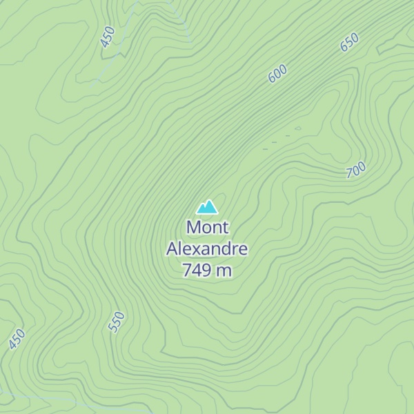 Map of Mont Alexandre