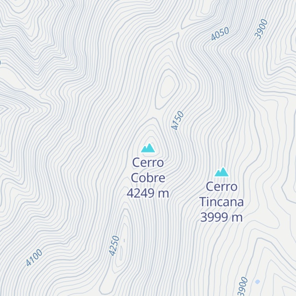 Map of Cerro Cobre
