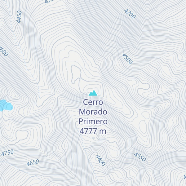 Map of Cerro Morado Primero