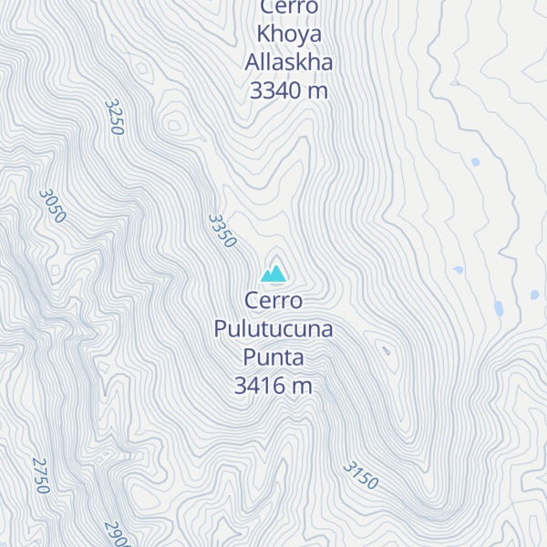 Map of Cerro Pulutucuna Punta